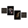 Wallity Cuadro Decorativo de 4 Piezas 4PSCT-12 Multicolor